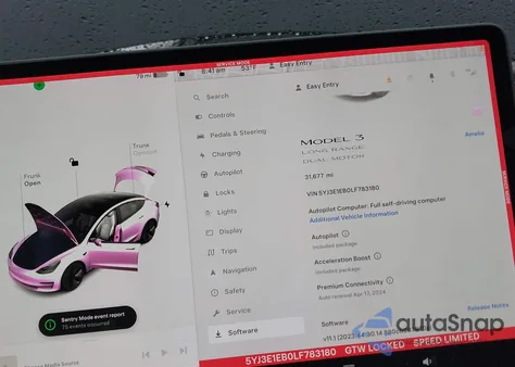2020 Tesla Model 3 Long Range Dual Motor All-Wheel Drive from USA, damaged, VIN 5YJ3E1EB0LF783180